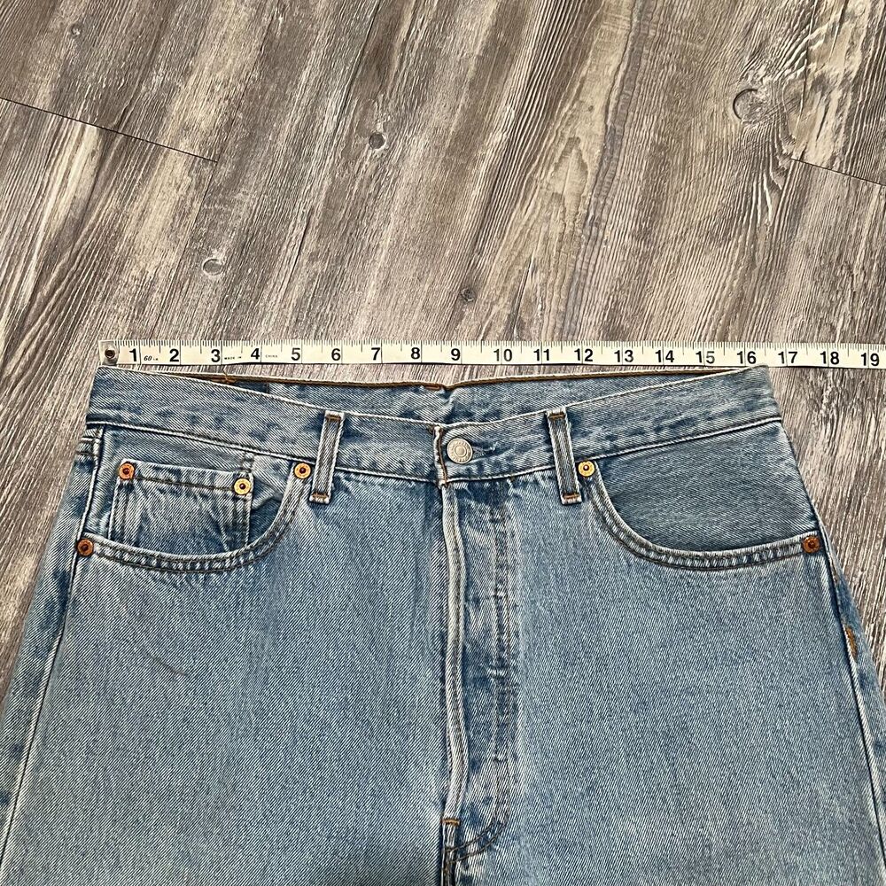 Vintage 1998 Levis 501 Made in France Grunge Jeans 34 x 30 (33 x 29) - Picture 6 of 16